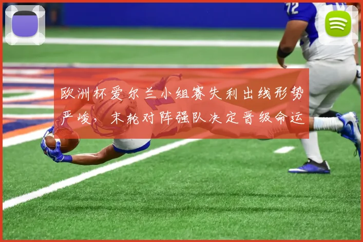 欧洲杯爱尔兰小组赛失利出线形势严峻，末轮对阵强队决定晋级命运